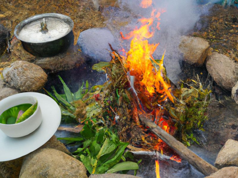 hiervas que se utlizan para realizar los baños de vapor en el ritual del temazcal.