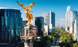 Ángel de la independencia en Ciudad de México